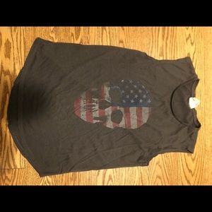 Grey Cotton On American Skull Shirt